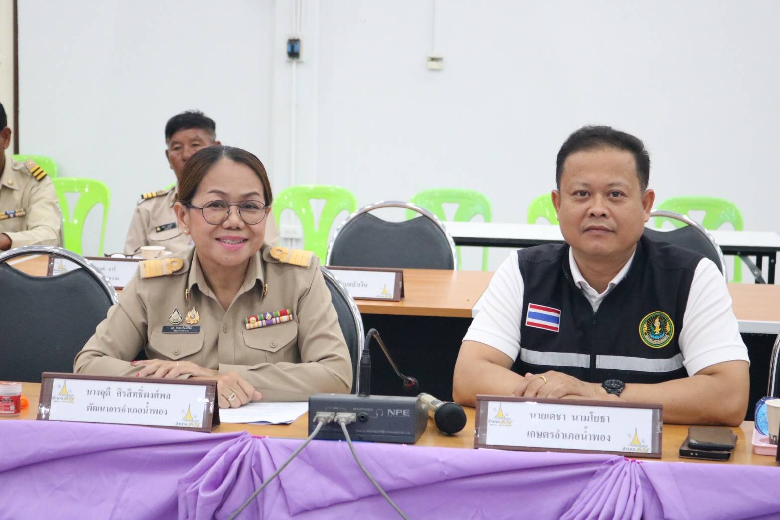พช.น้ำพอง: ร่วมประชุมหัวหน้าส่วนราชการ หัวหน้าหน่วยงานรัฐวิสาหกิจ  ผู้บริการสถานศึกษา ผู้บริหารองค์กรปกครองส่วนท้องถิ่น และกำนันทุกตำบล ประจำเดือน มิถุนายน 2569