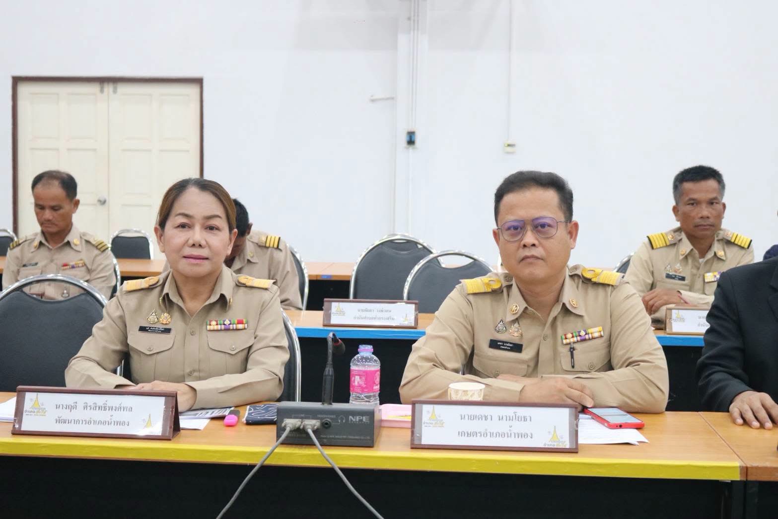 พช.น้ำพอง: ร่วมประชุมหัวหน้าส่วนราชการ หัวหน้าหน่วยงานรัฐวิสาหกิจ  ผู้บริการสถานศึกษา ผู้บริหารองค์กรปกครองส่วนท้องถิ่น และกำนันทุกตำบล ประจำเดือน สิงหาคม 2569